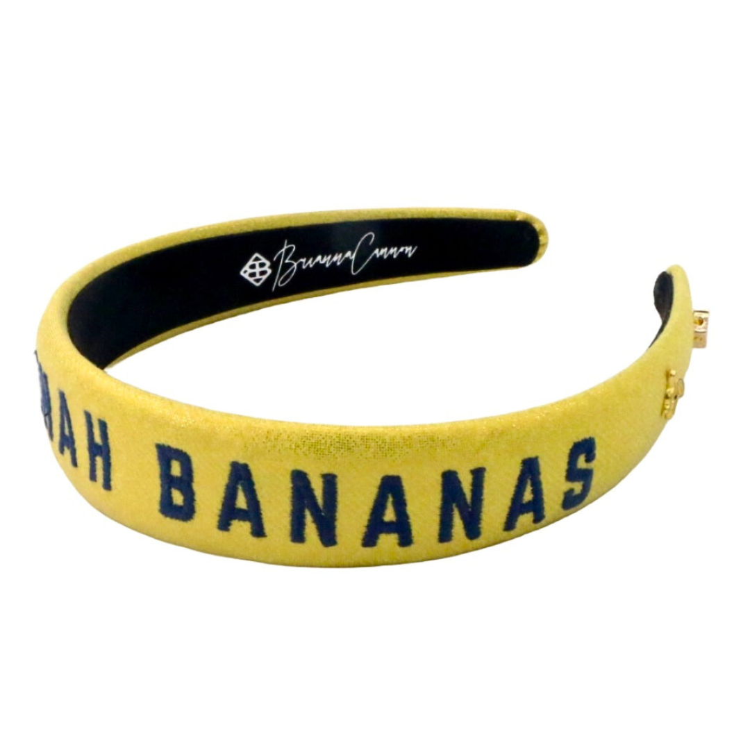 Savannah Bananas Thin Embroidered Headband