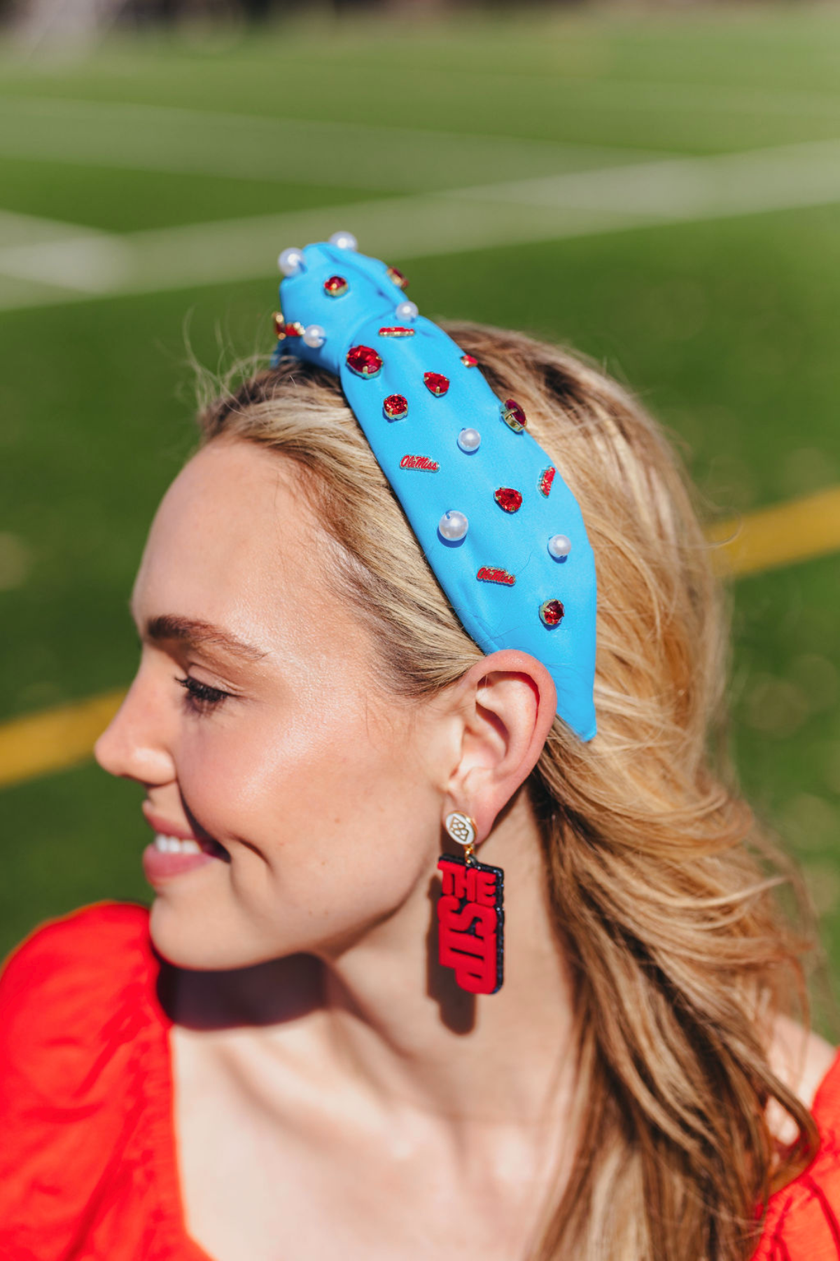 Ole Miss Powder Blue Ole Miss Logo Headband