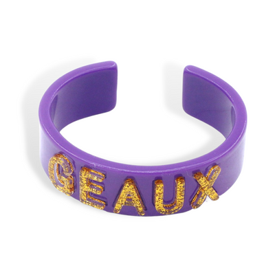 LSU Purple GEAUX Cuff