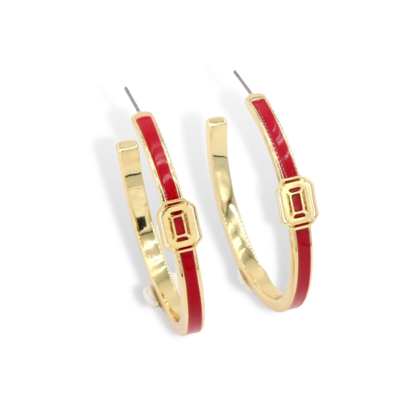 Ohio State Logo Hoop Earrings