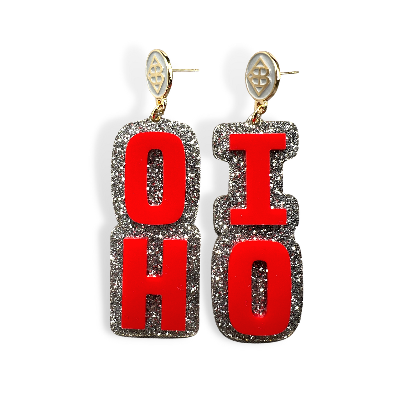 Ohio State Red OHIO Earrings