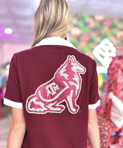 Texas A&M BC Club Dress with Reveille Logo