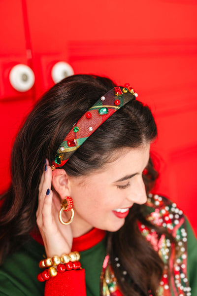 Thin Holiday Plaid Headband