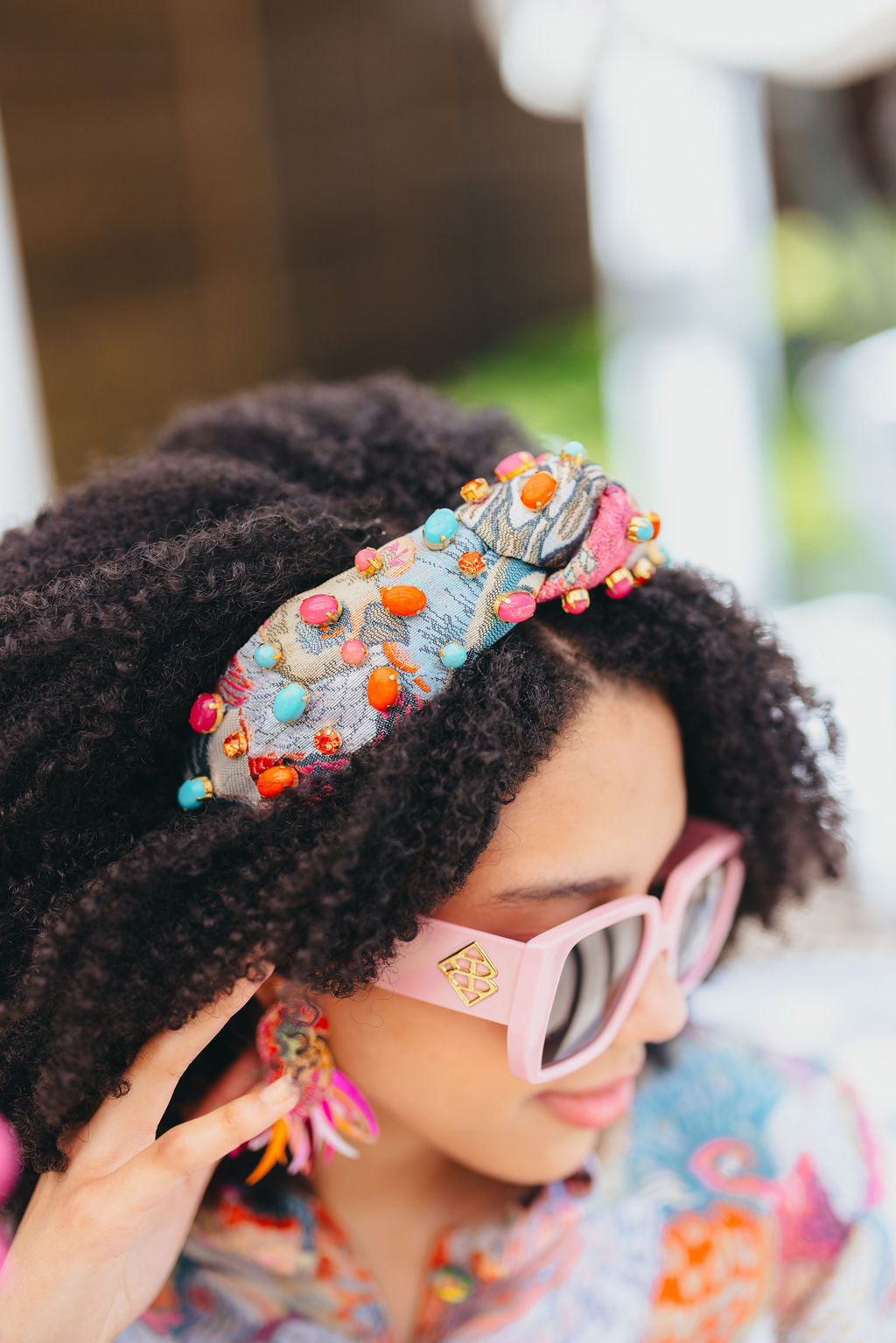 Bird Bam Headband with Cabochons