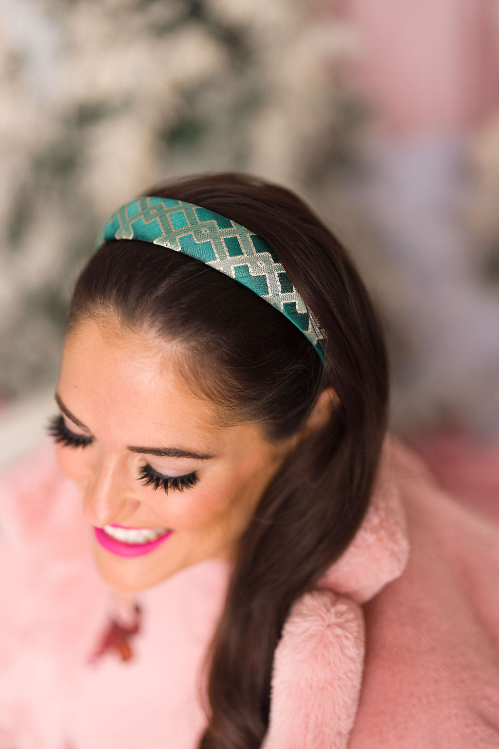 Thin Teal Interlock Headband