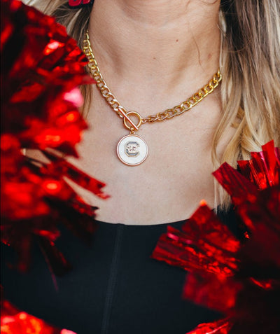 University of South Carolina Logo  Necklace