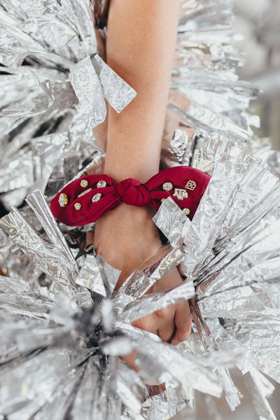 Texas A&M Maroon Logo Bow Scrunchie