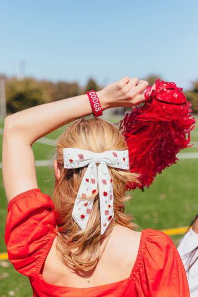 Houston White Bow Barrette