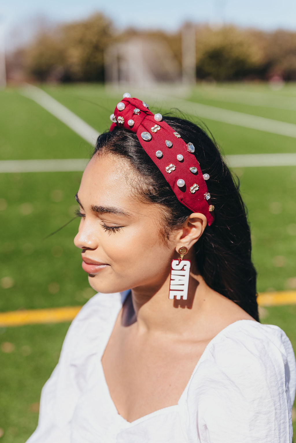 Mississippi State Maroon Logo Headband