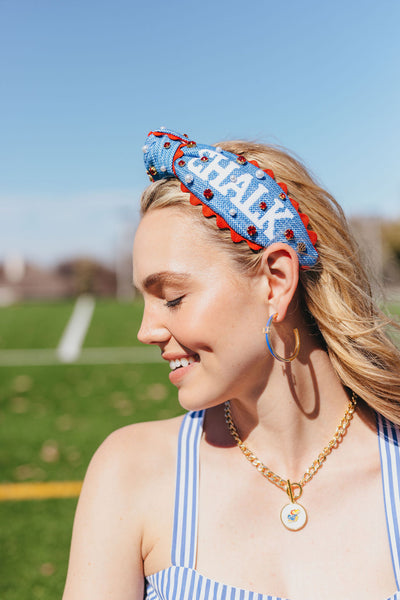 Kansas Logo Hoop Earring