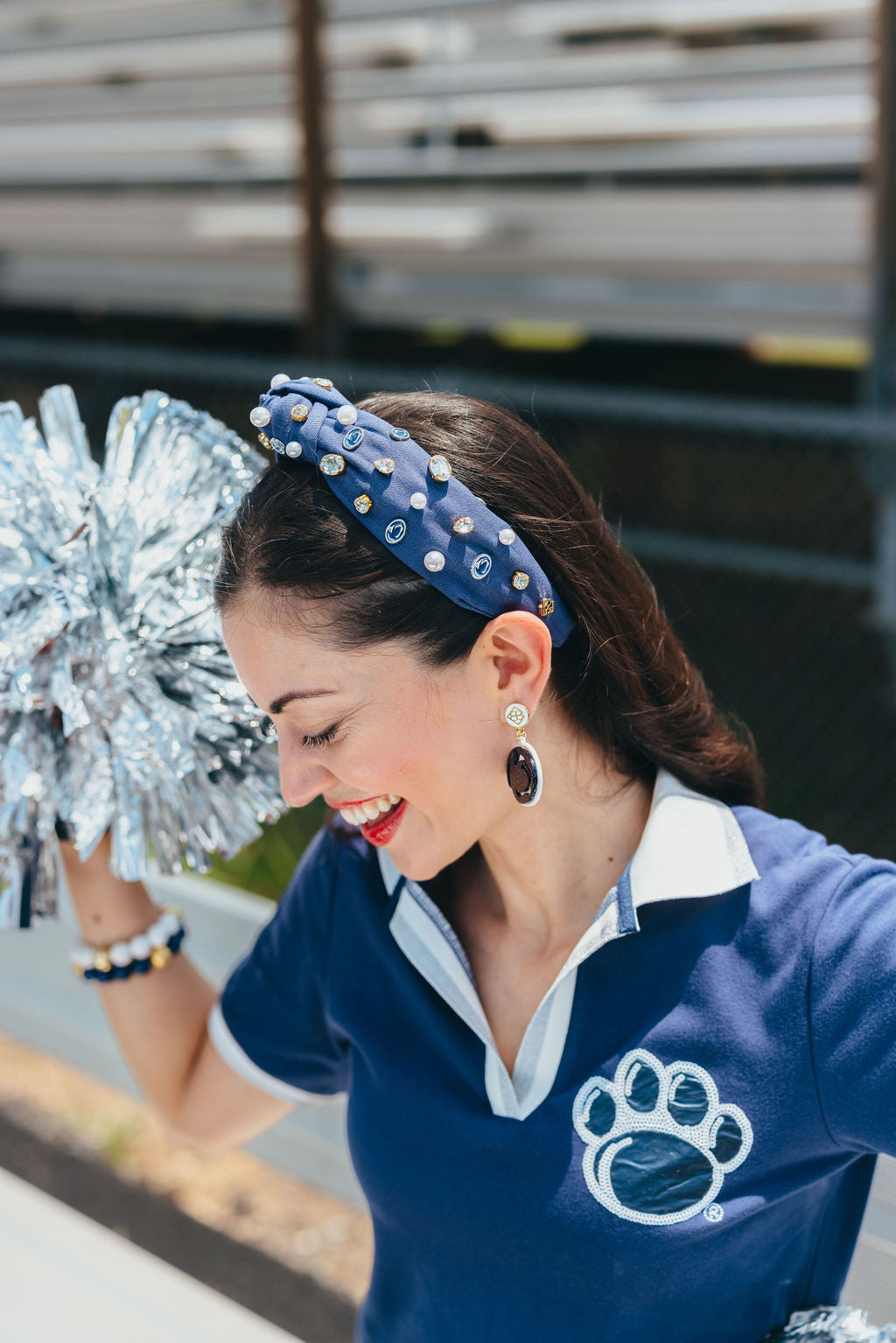 Penn State Navy Logo Headband