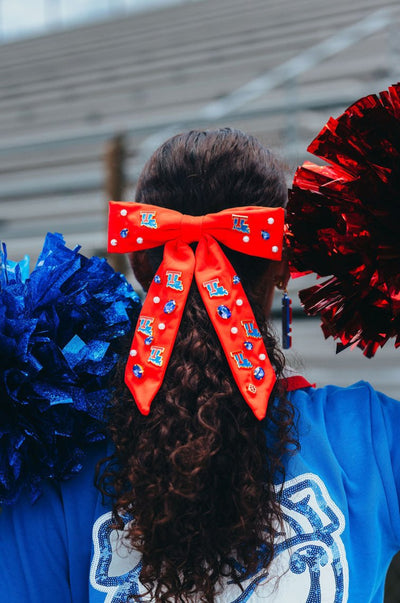 Louisiana Tech Red Bow Barrette