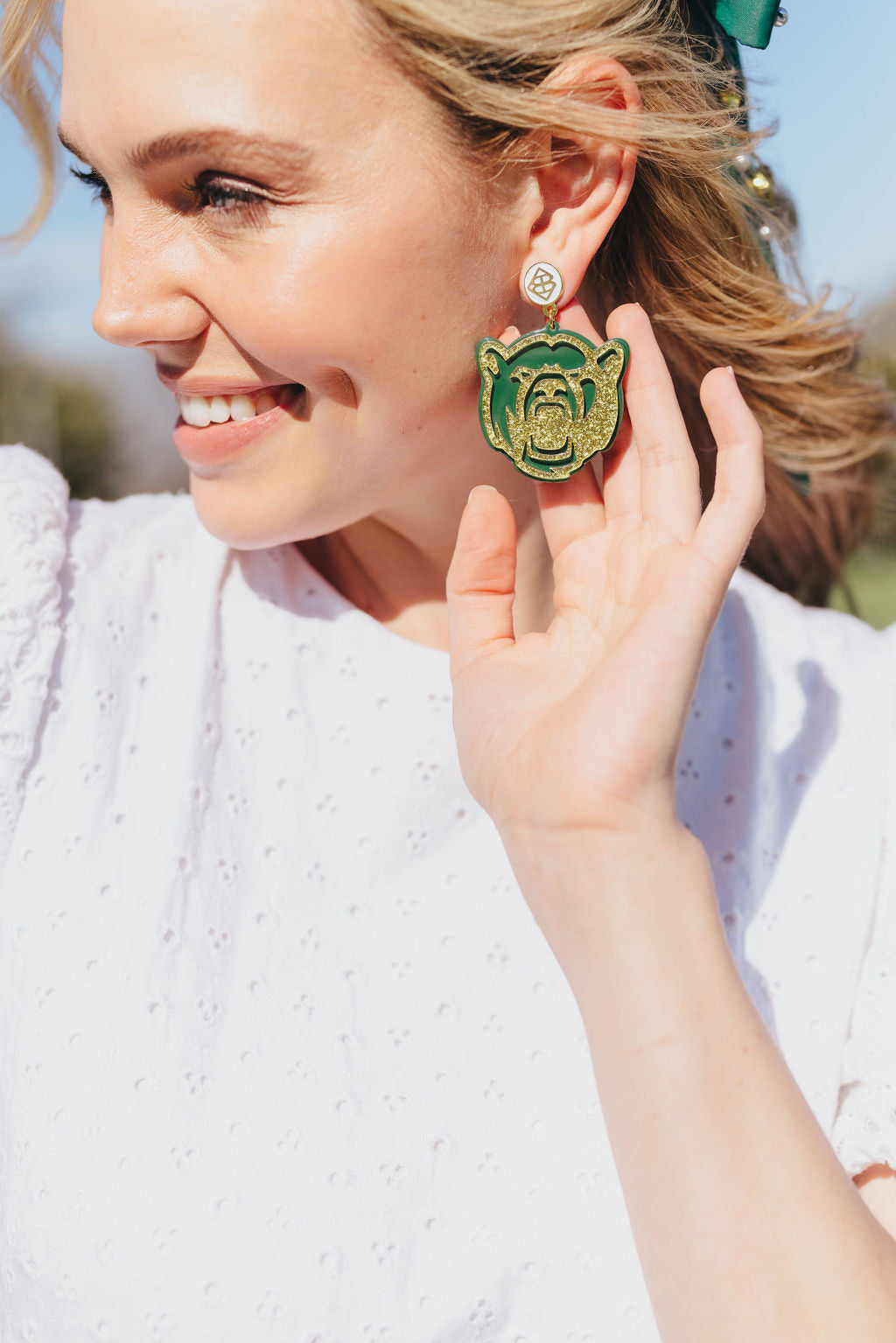 Baylor Bear Logo Earrings