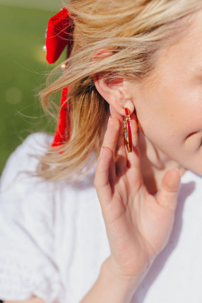 Alabama Logo Hoop Earrings