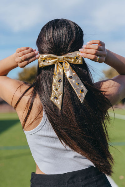 LSU Gold Bow Barrette