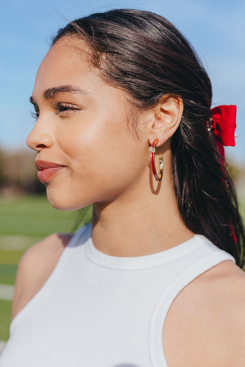 University of South Carolina Logo Hoop Earrings