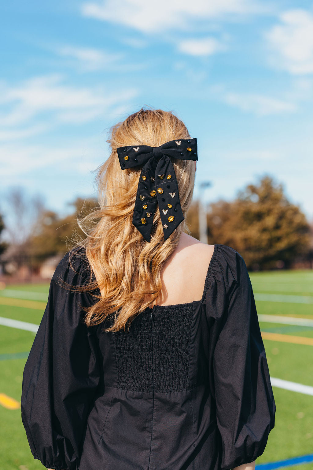 Vanderbilt Black Bow Barrette