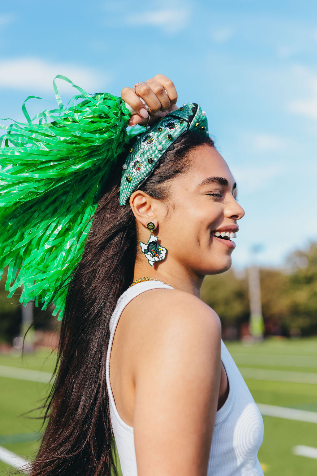 Southlake Carroll Dragon Logo Earrings