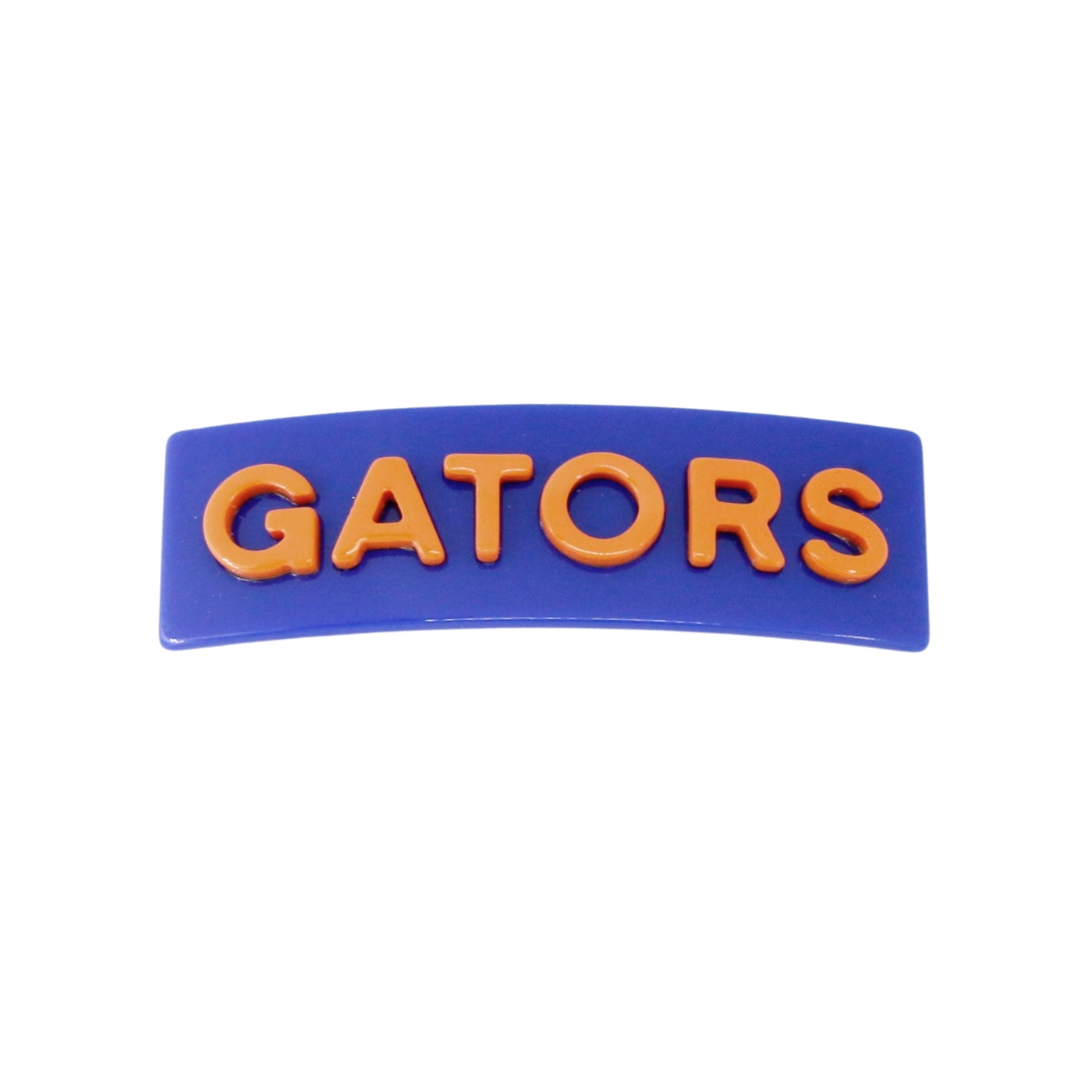 Florida Blue GATORS Rectangle Barrette Clip