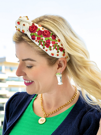 Limited Edition 150th Anniversary Kentucky Derby Roses Headband