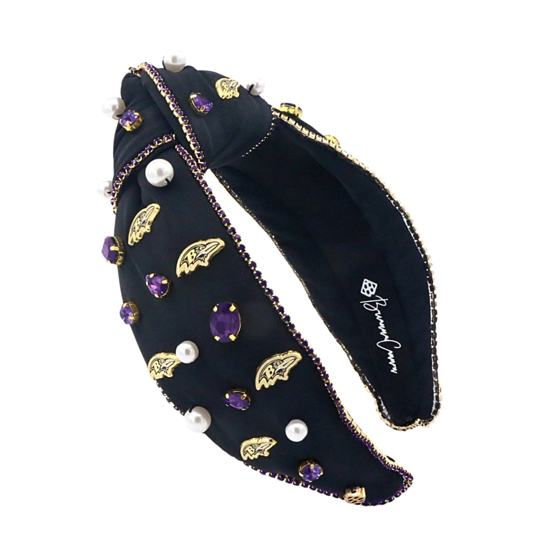 Baltimore Ravens Black Logo Headband