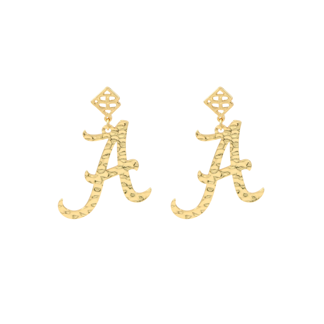 Alabama Gold A Earring with BC Logo