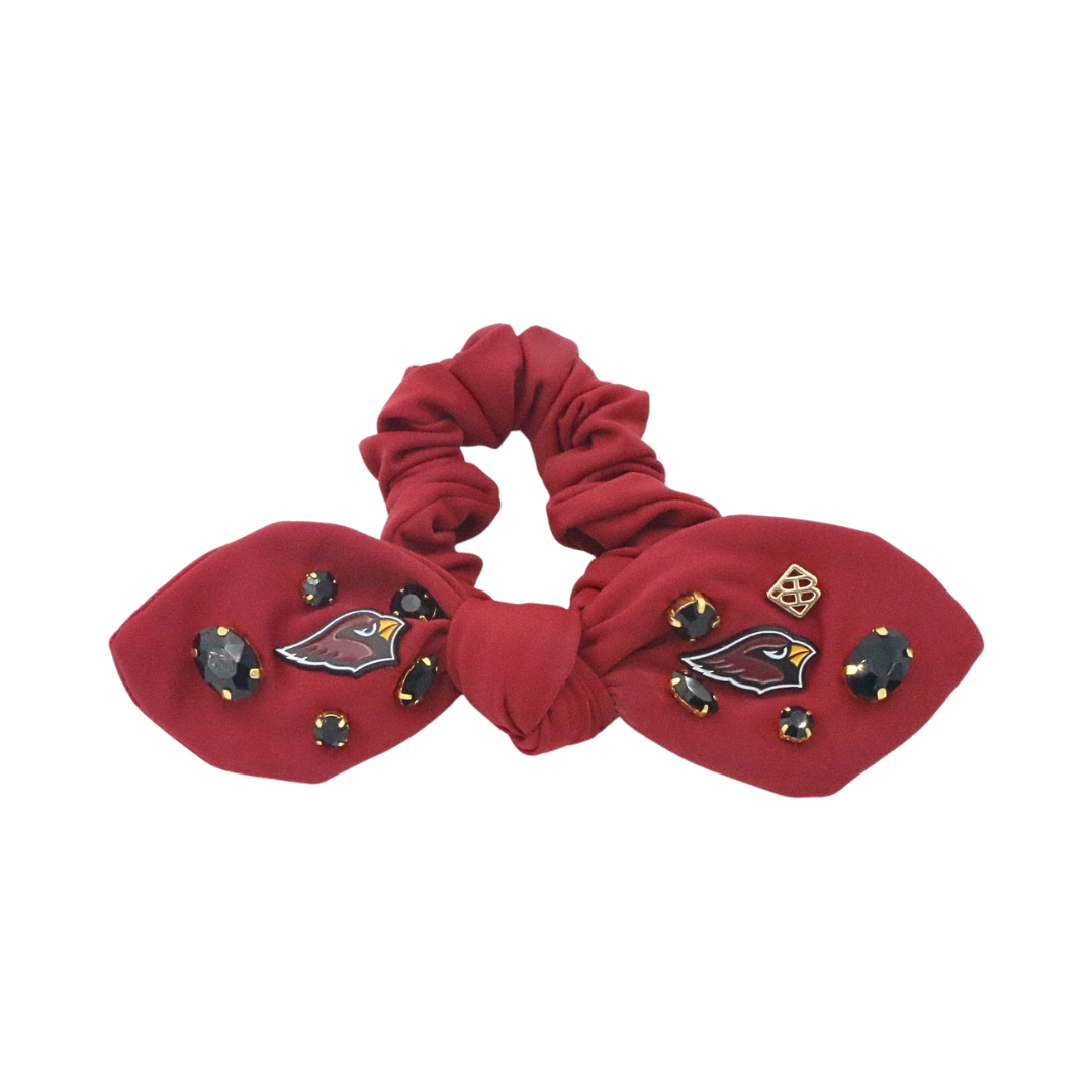 Arizona Cardinals Red Logo Bow Scrunchie