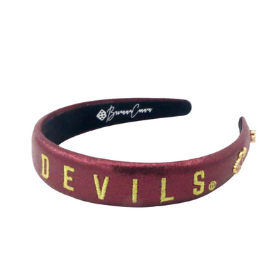 Arizona State Maroon Thin Embroidered Headband