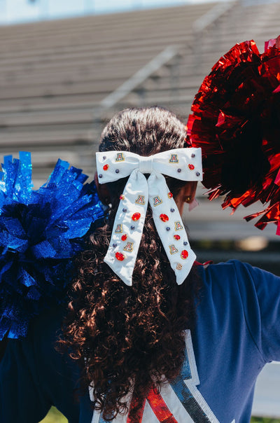 Arizona White Bow Barrette