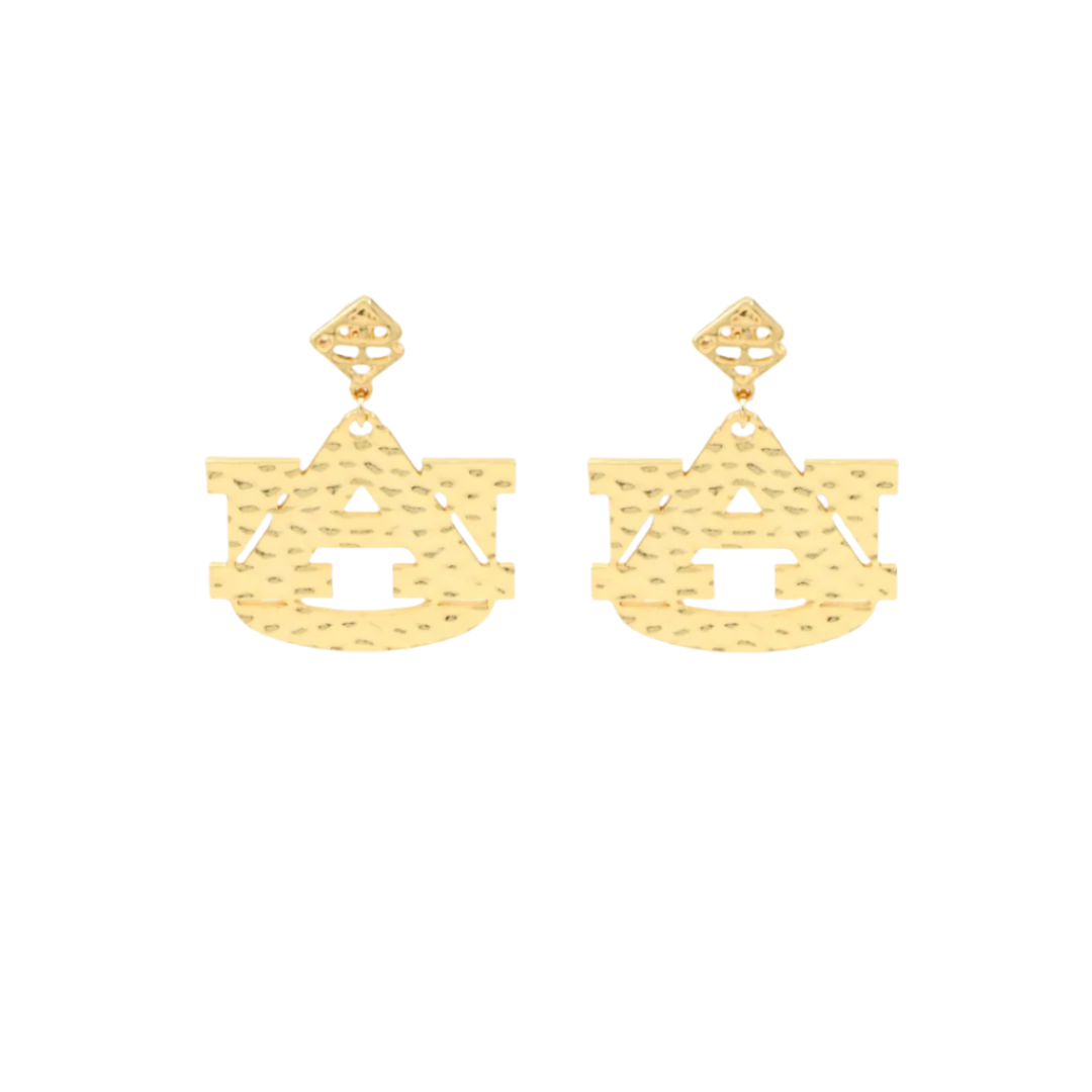 Auburn Gold Logo Earring with BC Logo