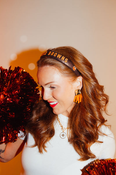 Cleveland Browns Thin Embroidered Headband