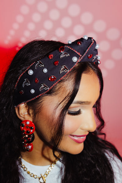 Atlanta Falcons Black Logo Headband