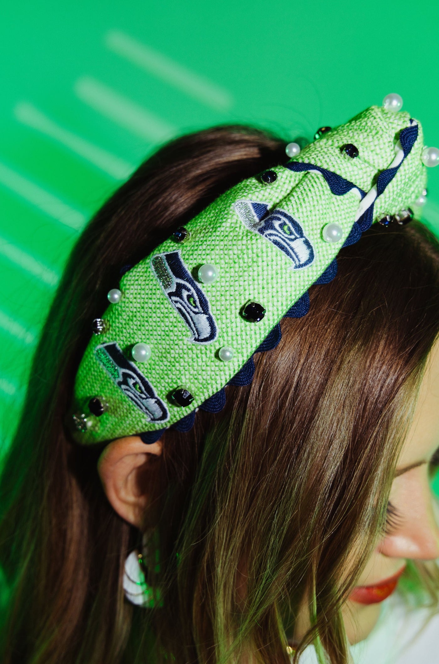 Seattle Seahawks Adult Cross Stitch Headband