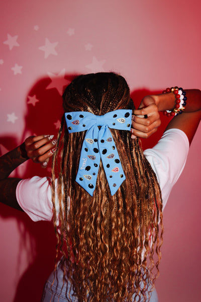 Tennessee Titans Blue Bow Barrette