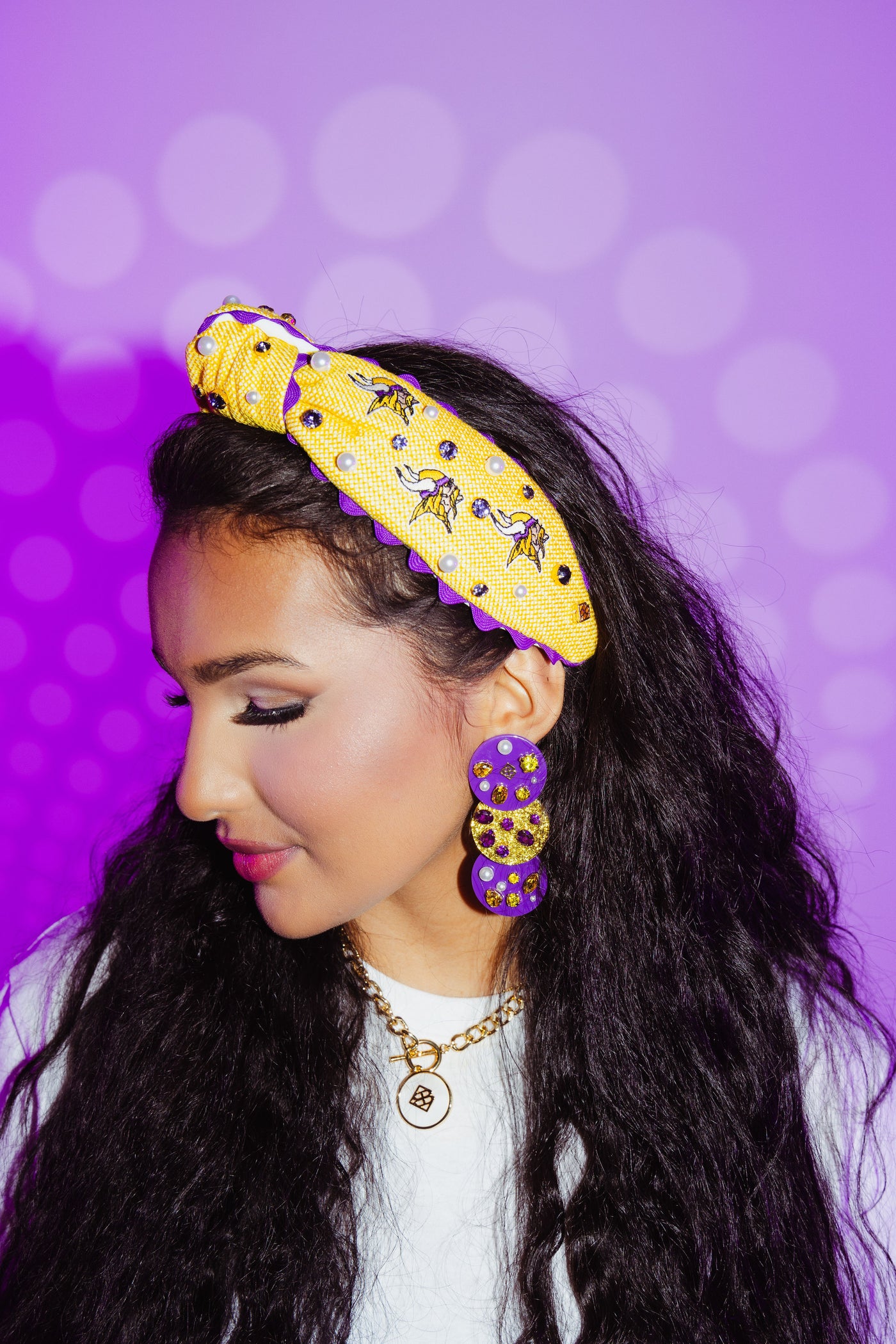 Minnesota Vikings Adult Cross Stitch Headband