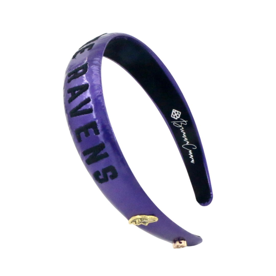 Baltimore Ravens Thin Embroidered Headband