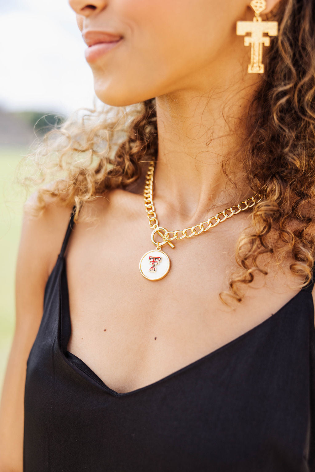 Texas Tech Logo  Necklace