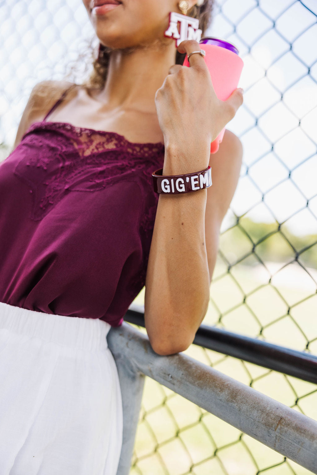 Texas A&M Maroon GIG’EM Cuff