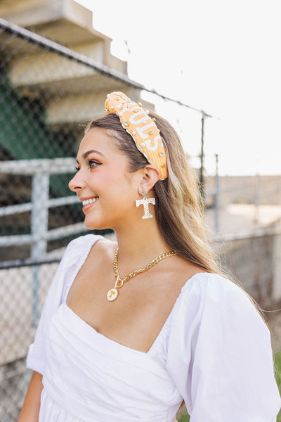 University of Tennessee Silver Logo Earring with BC Logo