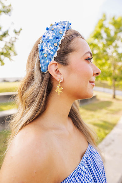 Kentucky Gold Logo Earring with BC Logo