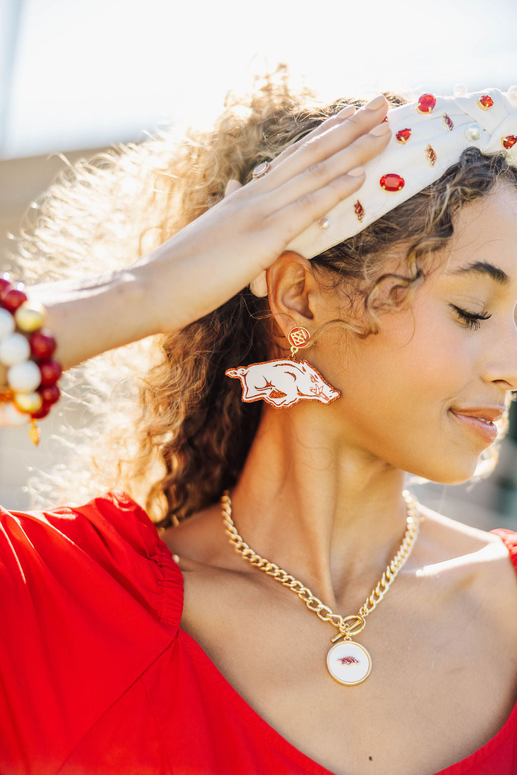 Arkansas Logo  Necklace