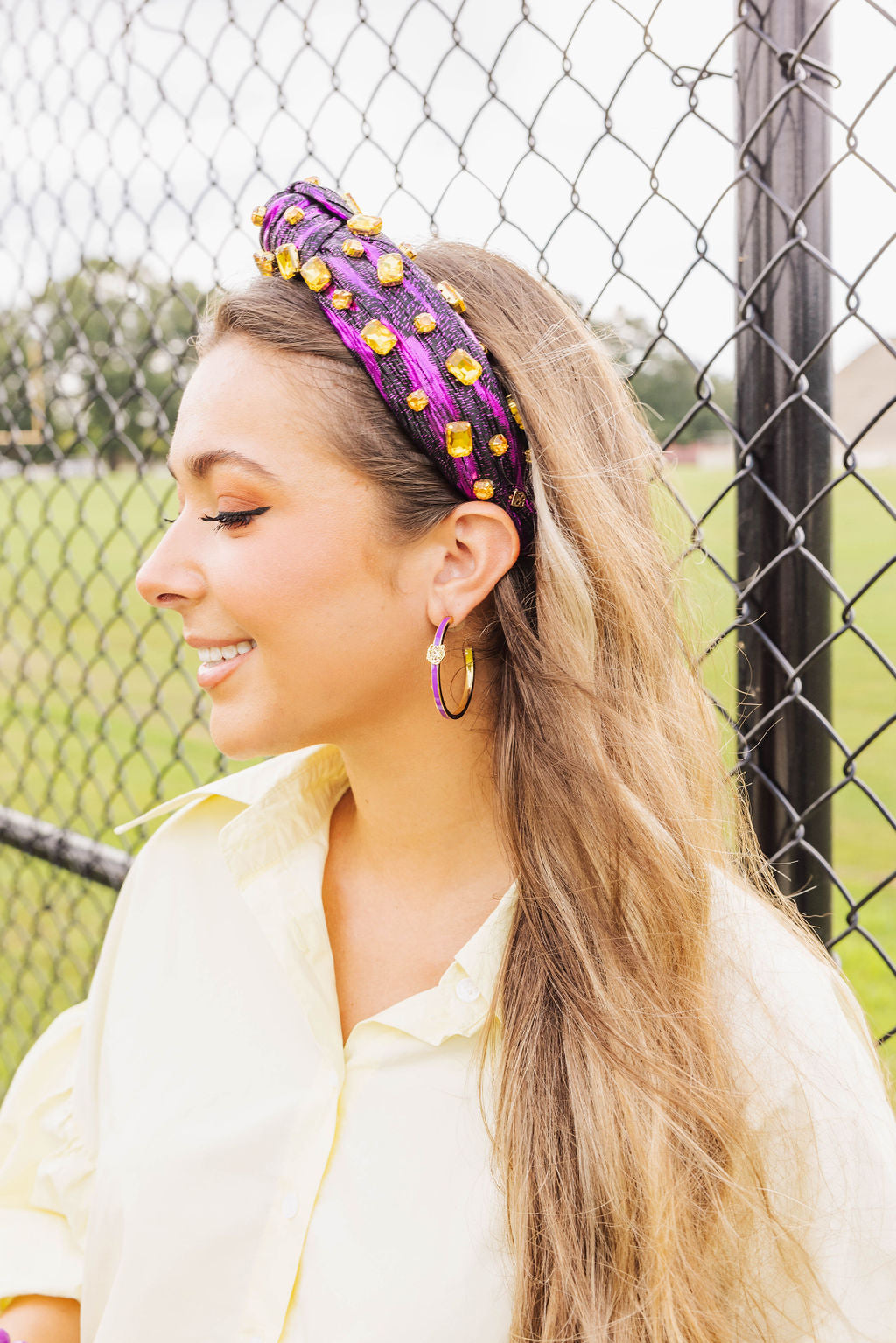 LSU Logo Hoop Earrings