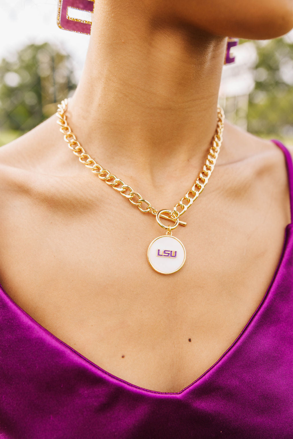 LSU Logo Necklace