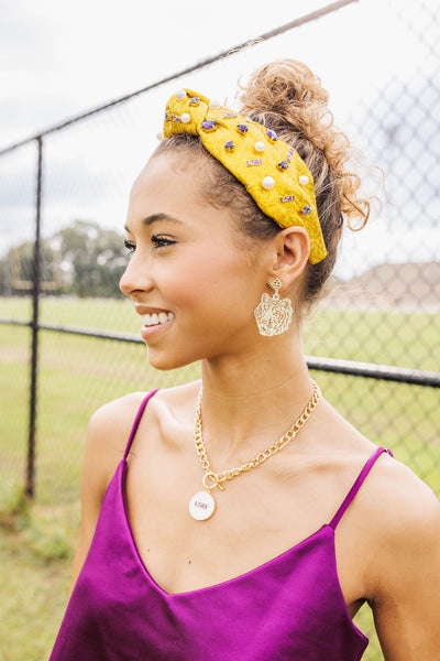 LSU Gold Logo Headband