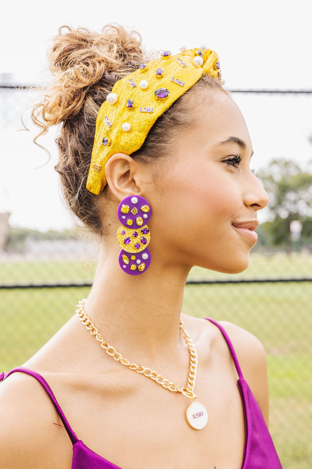 LSU Gold Logo Headband