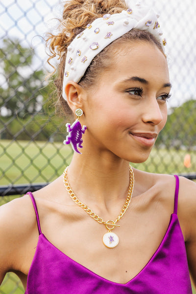 TCU Logo  Necklace