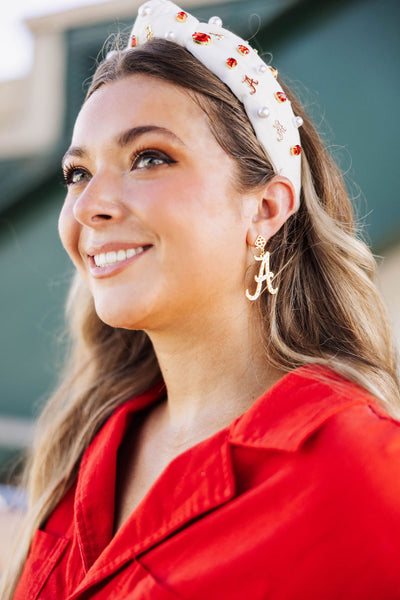 Alabama Gold A Earring with BC Logo