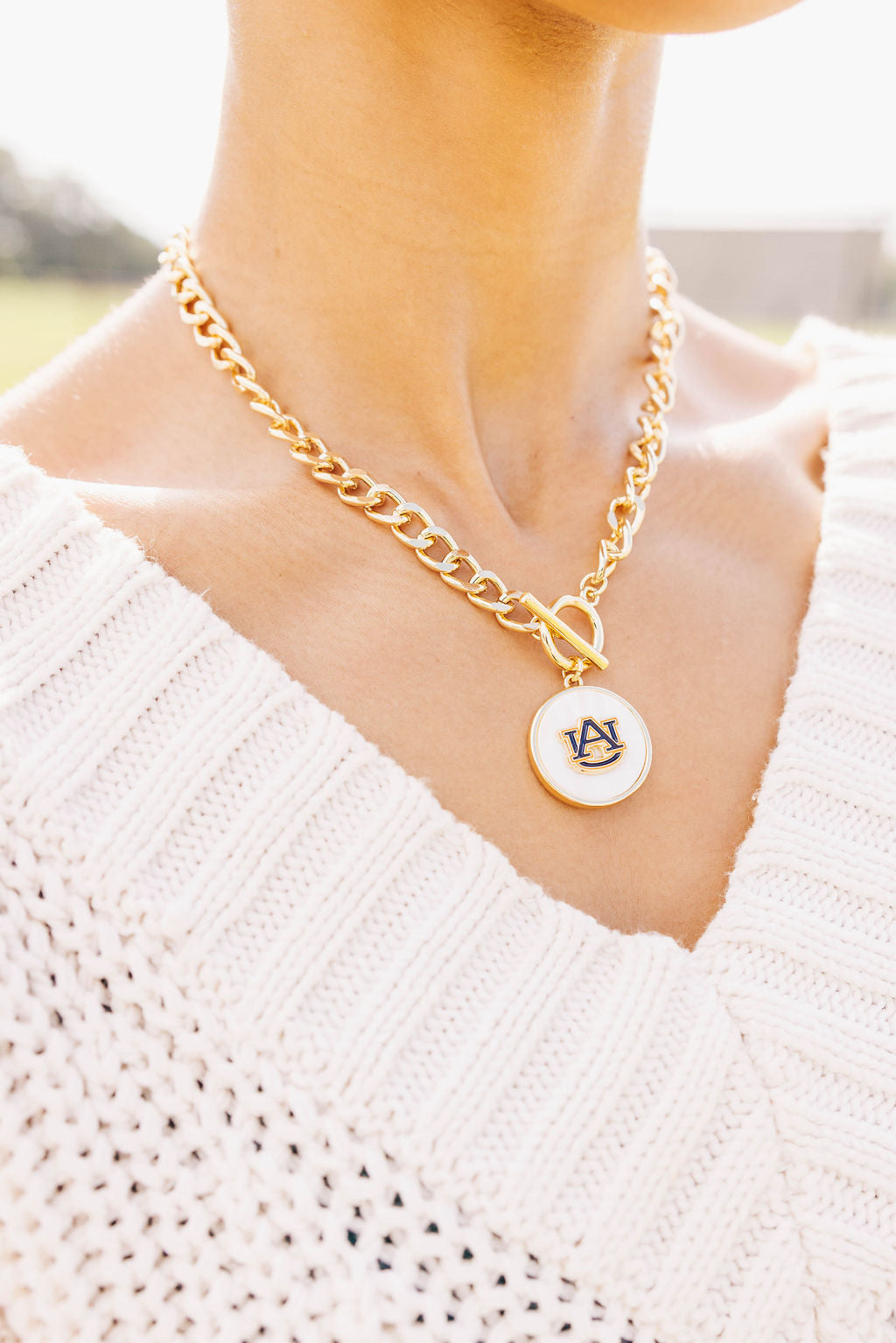 Auburn Logo  Necklace