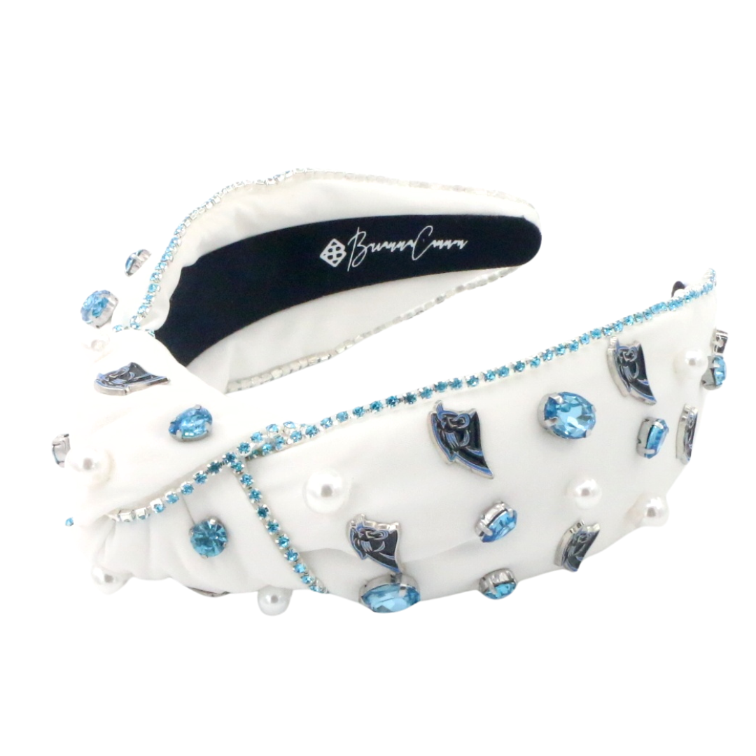 Carolina Panthers White Logo Headband