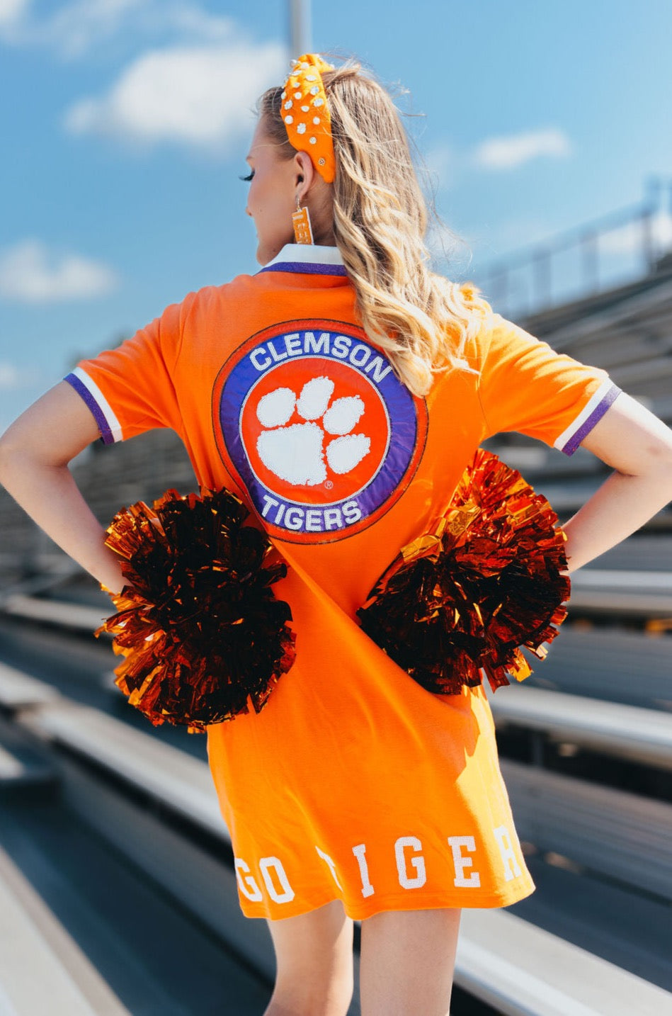 Clemson BC Club Dress with Paw